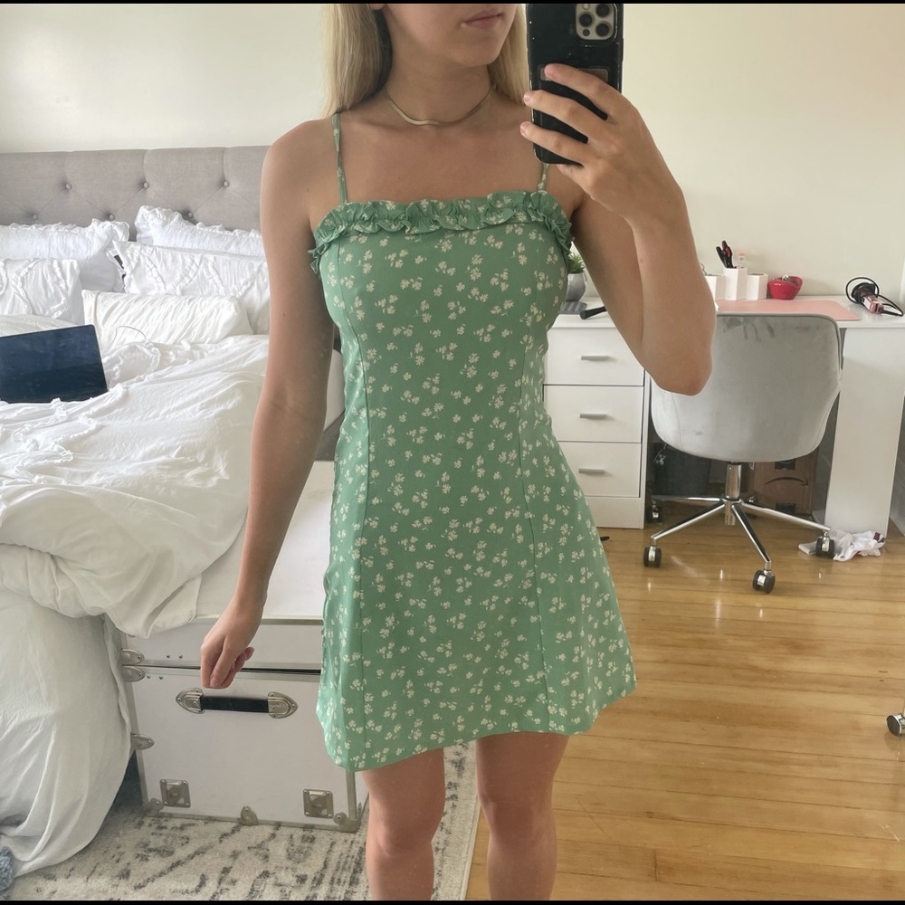 Amuse society revolve mini mint green dress